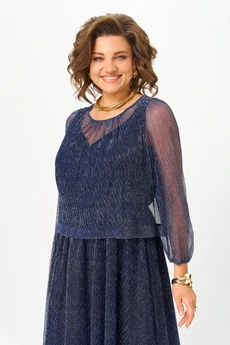 Платье 562 светло-синий Slavia-elit