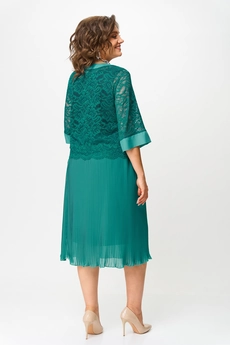 Костюм с юбкой 951-135 бирюзовый SolomeyaLux