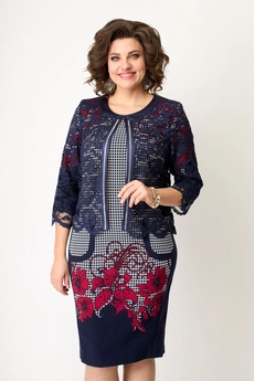 Костюм с платьем 339А-324С SolomeyaLux