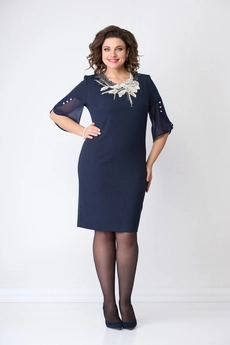 Платье 824 синий SolomeyaLux