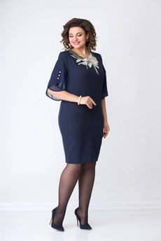 Платье 824 синий SolomeyaLux