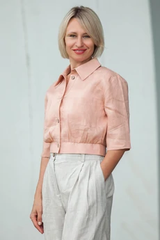 Рубашка 31-25-2 персиковый Super Flax