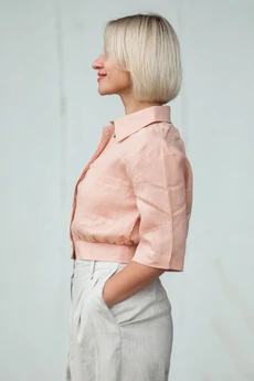 Рубашка 31-25-2 персиковый Super Flax