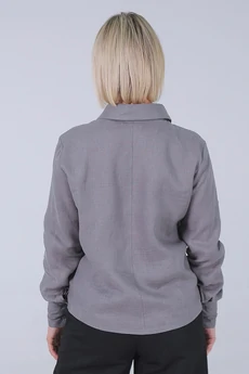 Рубашка 31-25-2 серый Super Flax