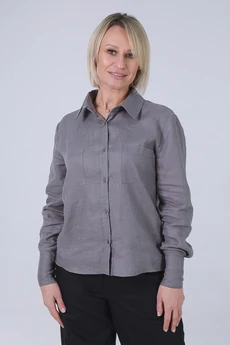 Рубашка 31-25-2 серый Super Flax