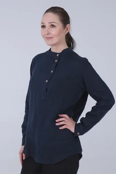 Рубашка 32-25-2 темно-синий Super Flax