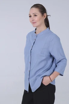 Рубашка 33-25-1 голубой Super Flax