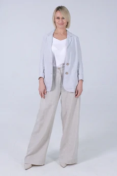 Жакет 42-25-1 серо-голубой Super Flax