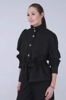 Куртка 51-25-2 черный Super Flax