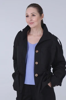 Куртка 51-25-2 черный Super Flax