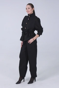 Куртка 51-25-2 черный Super Flax