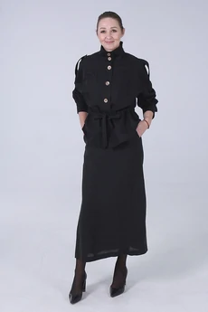 Юбка 71-25-1 черный Super Flax