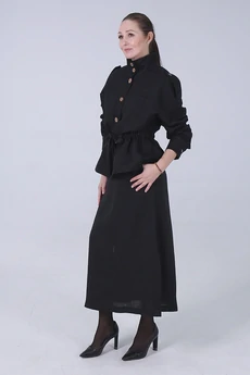 Юбка 71-25-1 черный Super Flax