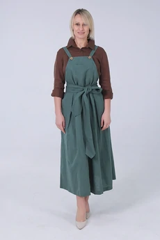 Сарафан 81-25-1 зеленый Super Flax