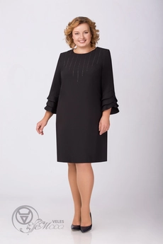 Платье 1033 черный Svetlana Style