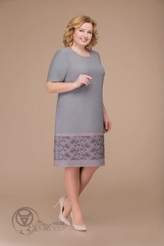 Платье 1182 серый Svetlana Style