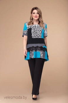 Костюм брючный 1218-1 леопард Svetlana Style