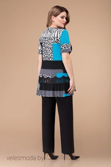 Костюм брючный 1218-1 леопард Svetlana Style