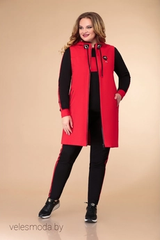 Спортивный костюм 1295 красный Svetlana Style
