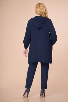 *Костюм брючный 1418 темно-синий Svetlana Style