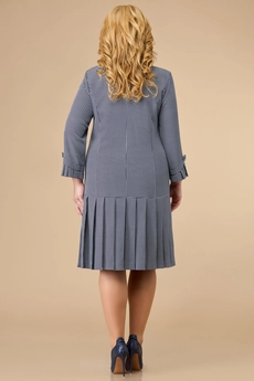 Платье 1429 синий + узор Svetlana Style