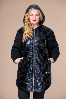 Куртка 1448 черный + буквы Svetlana Style