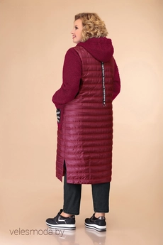 Пальто 1456 бордовый Svetlana Style