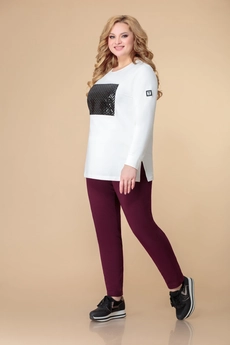 *Костюм брючный 1492 бордовый Svetlana Style
