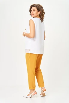 Костюм брючный 1527 горчица Svetlana Style