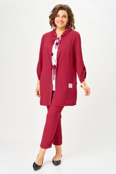 Костюм брючный 1527 марсала Svetlana Style