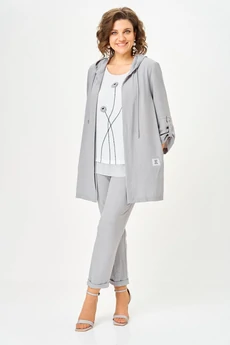 Костюм брючный 1527 серый Svetlana Style