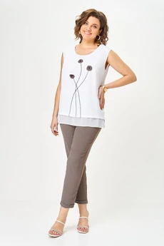 Костюм брючный 1527 мокко Svetlana Style