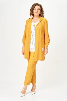 Костюм брючный 1527 горчица Svetlana Style