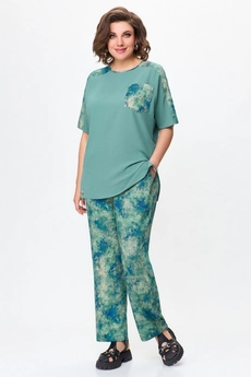 Костюм брючный 1567 бирюзовый Svetlana Style