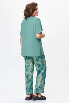Костюм брючный 1567 бирюзовый Svetlana Style