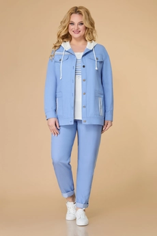 Костюм брючный 1569 голубой Svetlana Style