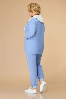 Костюм брючный 1569 голубой Svetlana Style