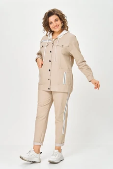 Костюм брючный 1569 бежевый Svetlana Style