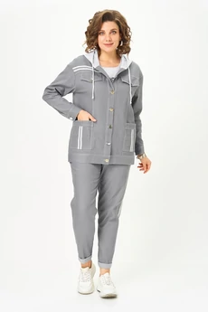 Костюм брючный 1569 серый Svetlana Style