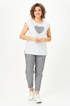 Костюм брючный 1569 серый Svetlana Style