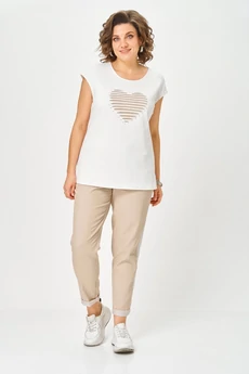 Костюм брючный 1569 бежевый Svetlana Style