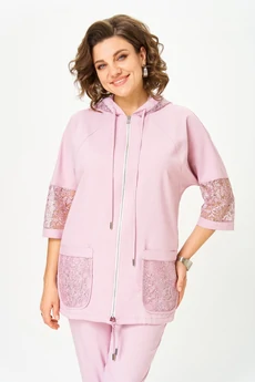 Костюм брючный 1577 розовый Svetlana Style