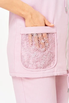 Костюм брючный 1577 розовый Svetlana Style