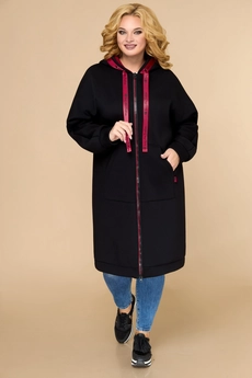 Пальто 1611 черный Svetlana Style