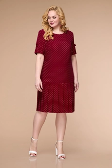 Платье 1625 бордовый Svetlana Style