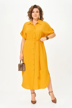 Платье 1699 горчица Svetlana Style