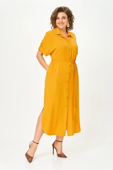 Платье 1699 горчица Svetlana Style