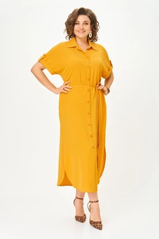 Платье 1699 горчица Svetlana Style