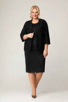 Костюм с платьем 1764 черный Svetlana Style