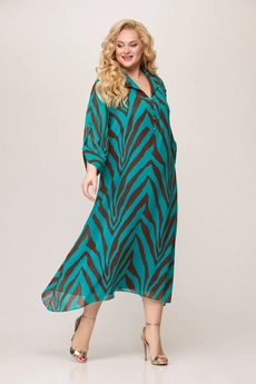 Костюм с платьем 1772 бирюзовый Svetlana Style